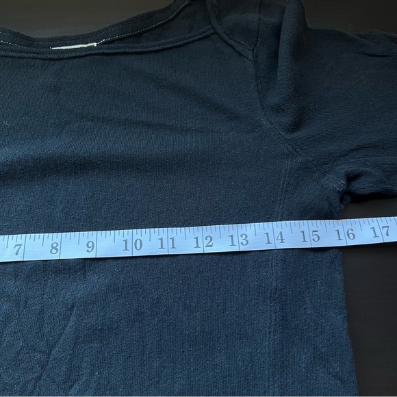 Free People Black Long Sleeve Cotton Shirt Size L - Picture 6 of 8